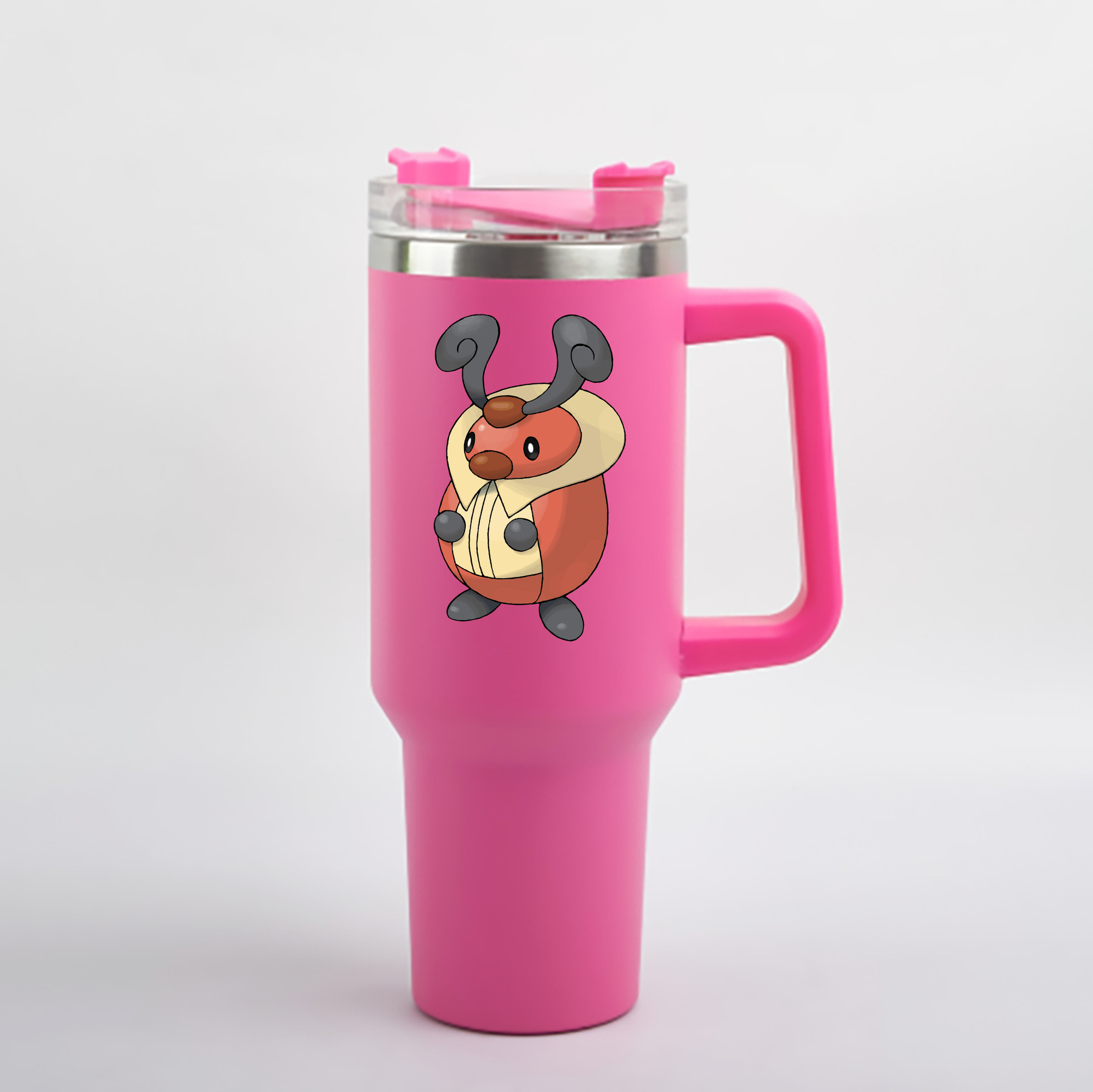 （画像用） ポケットモンスター Pokémon 1200mL車用タンブラー - クリスタルステッカー（プラスチックストロー付き）